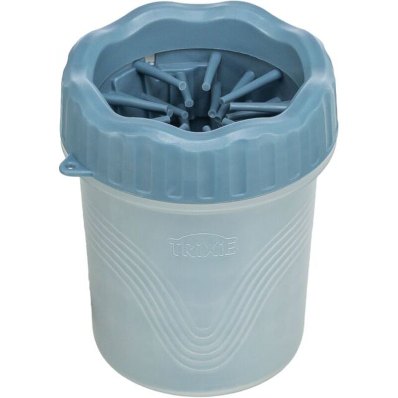 Trixie Pulisci Zampe in silicone blu S-M