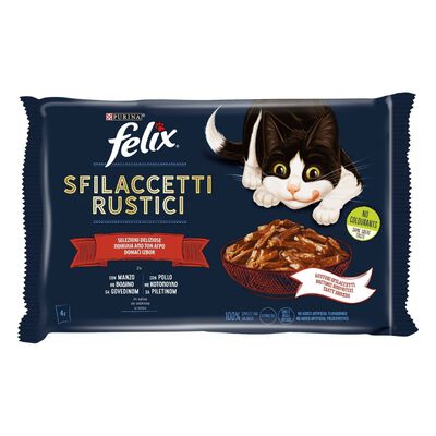 Felix Sfilaccetti Rustici al Manzo e Pollo 4 pz x 80 gr