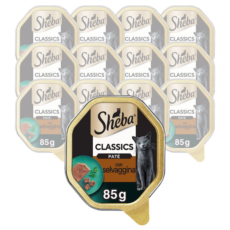 Sheba Cat Pat&egrave; Classics Selvaggina 85 gr