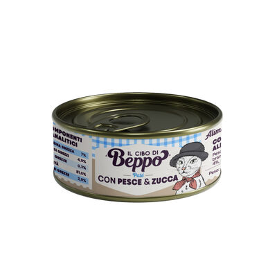 Il Cibo di Beppo Cat Adult Steril pat&eacute; con pesce&zucca 85gr