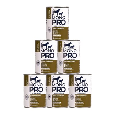 Monopro Dog Adult All Breeds Pat&egrave; Tacchino 400 gr