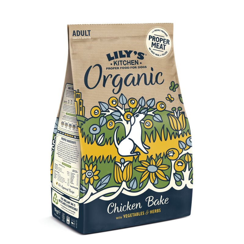 Lily's Kitchen Dog Adult Organic Chicken Bake, Pollo 1 kg