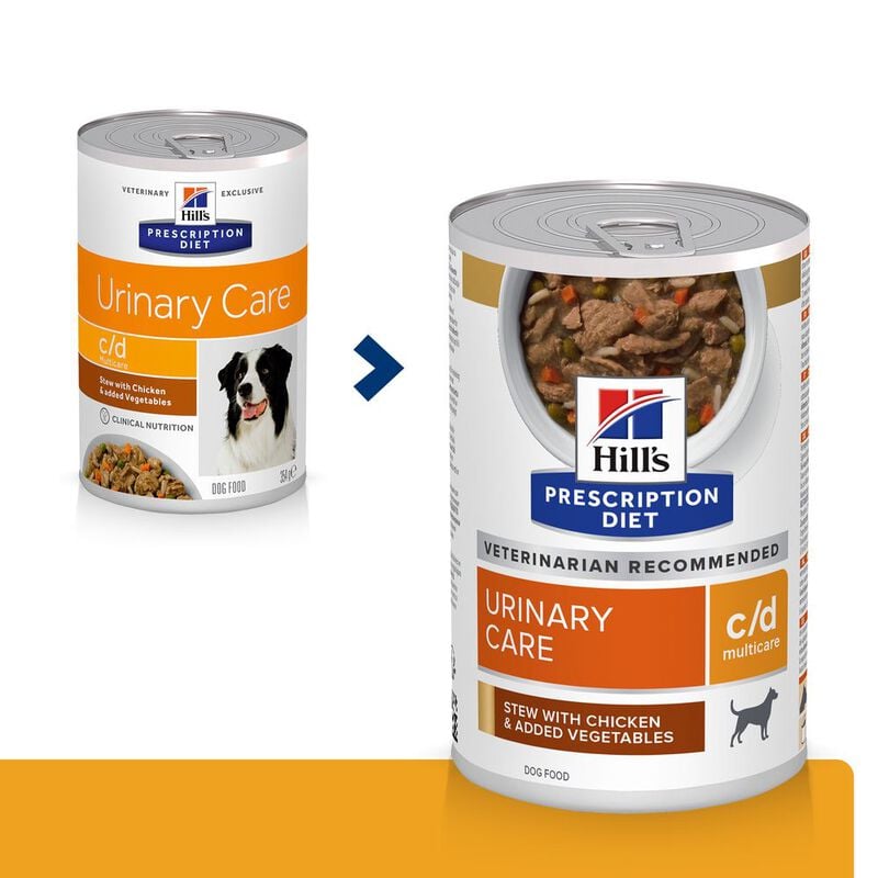 Hill's Prescription Diet Dog c/d Multicare Urinary Care spezzatino con pollo e verdure 354 gr