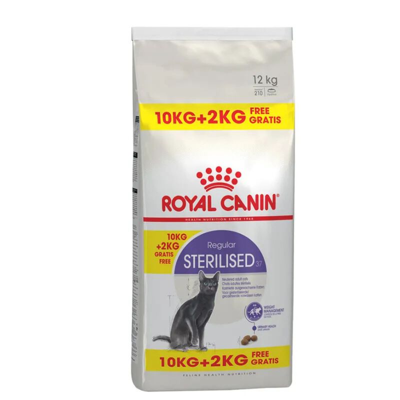 Royal Canin Cat Adult Sterilised 37 10 + 2kg omaggio