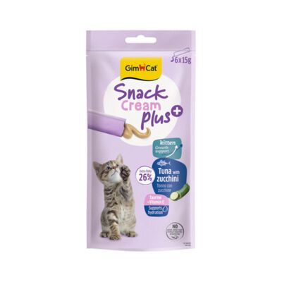 Gimcat Cream Plus Tonno con Zucchine 6x15 gr