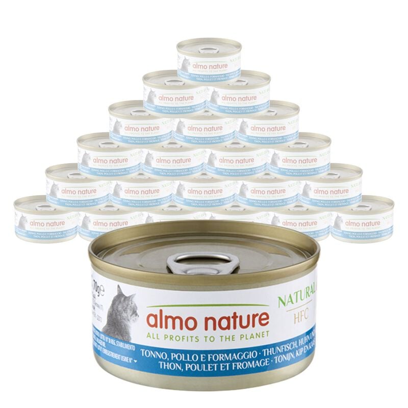 Almo Nature HFC Natural Cat Tonno, Pollo e Formaggio 70 gr