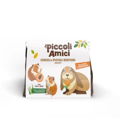 Piccoli Amici Biscotti con Carote e Albicocche per roditori 100gr