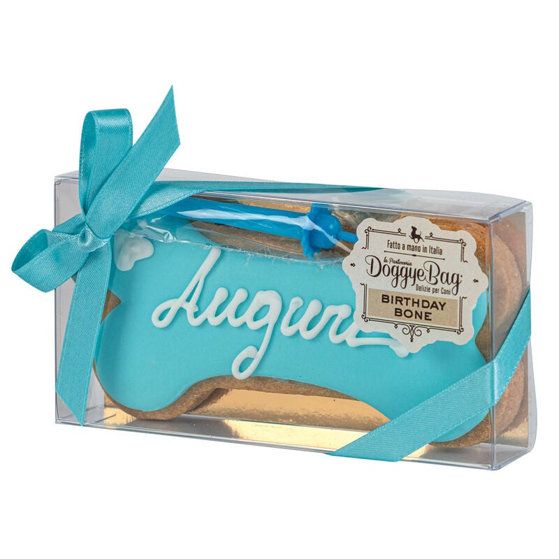 DoggyeBag Birthday Bone con Auguri 85 gr Azzurro