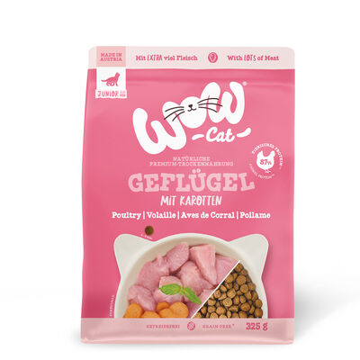 Wow Cat Kitten con Pollame e Carote 325 gr