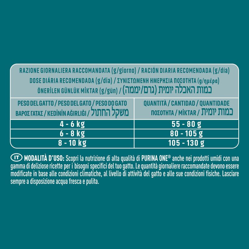 Purina One Bifensis Cat Sterilcat Manzo e Frumento 800 gr