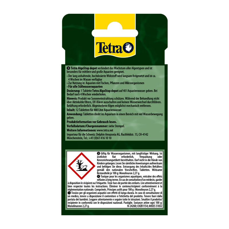Tetra AlgoStop Depot 12 Tabs