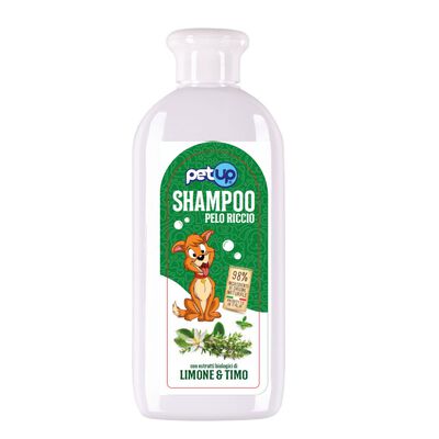 Petup Dog Shampoo per cani con Pelo Riccio con Limone Bio 250 ml