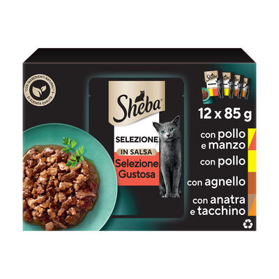 Sheba Cat Selezione Gustosa in Salsa 12 pz x 85 gr