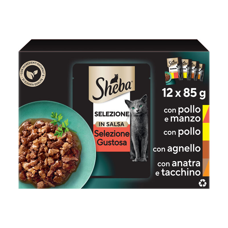 Sheba Cat Selezione Gustosa in Salsa 12 pz x 85 gr