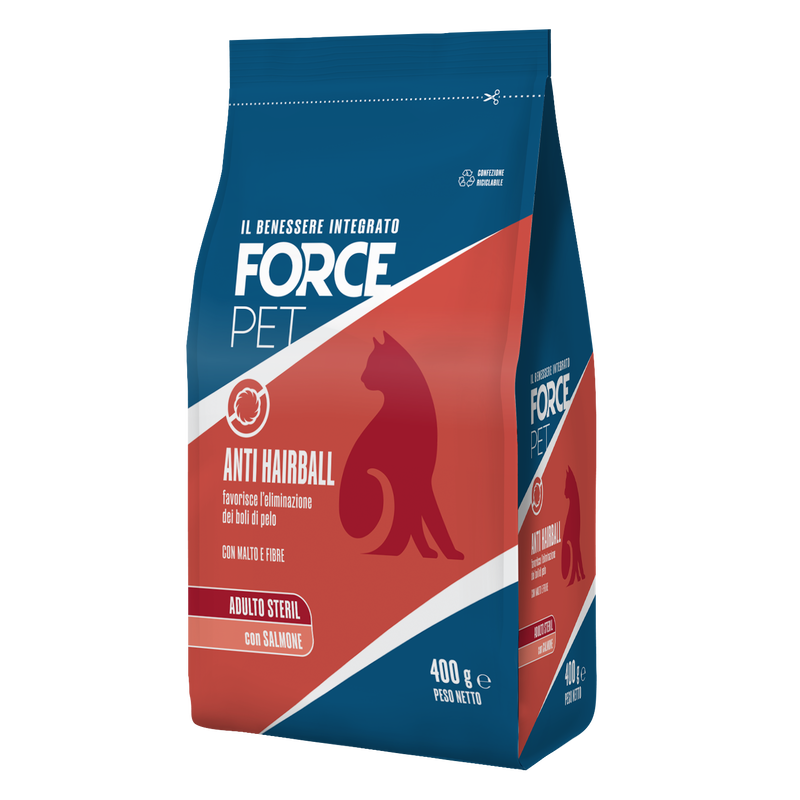 Forcepet Cat Adult Steril Antihairball con salmone 400gr
