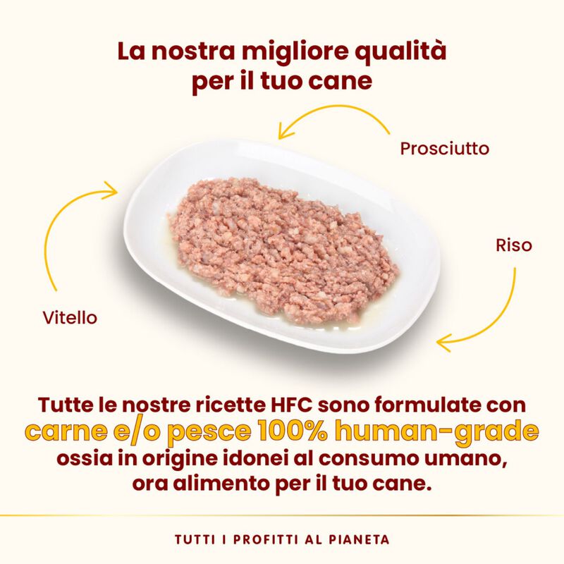 Almo Nature HFC Natural Dog Adult Vitello con Prosciutto 95gr