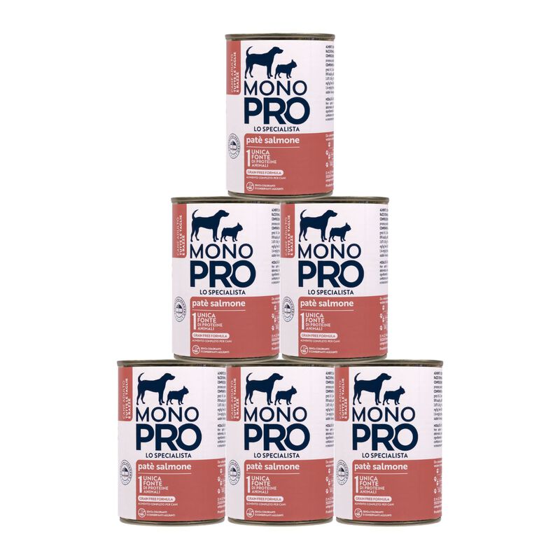 Monopro Dog Adult All Breeds Pat&eacute; Salmone 400gr