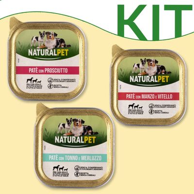 Kit degustazione Naturalpet Dog Adult Pat&eacute; 150 gr