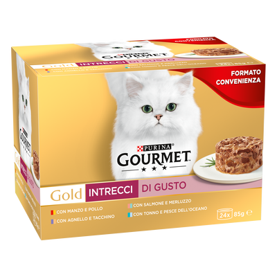 Gourmet Gold Cat Adult Multipack Intrecci di Gusto 24 x 85 gr
