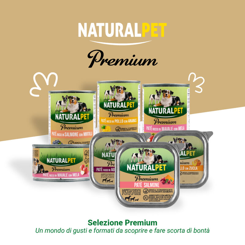 Naturalpet Premium Dog Adult pat&eacute; ricco in tonno con patata dolce 150gr
