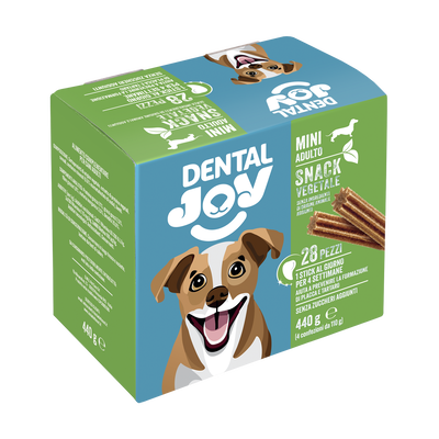 Dentaljoy Dog Adult Mini Snack vegetale Multipack 28pz
