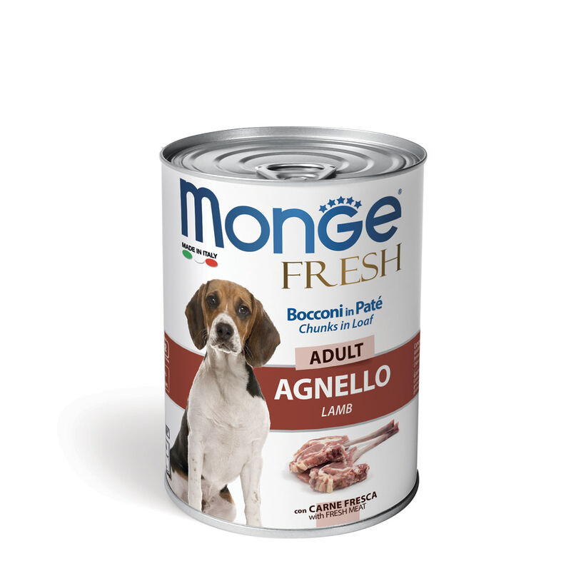 Monge Fresh Dog Adult Bocconi in pat&eacute; con Agnello 400 gr