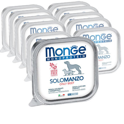 Monge Monoprotein per cani adulti Pat&eacute; Solo Manzo 150 gr