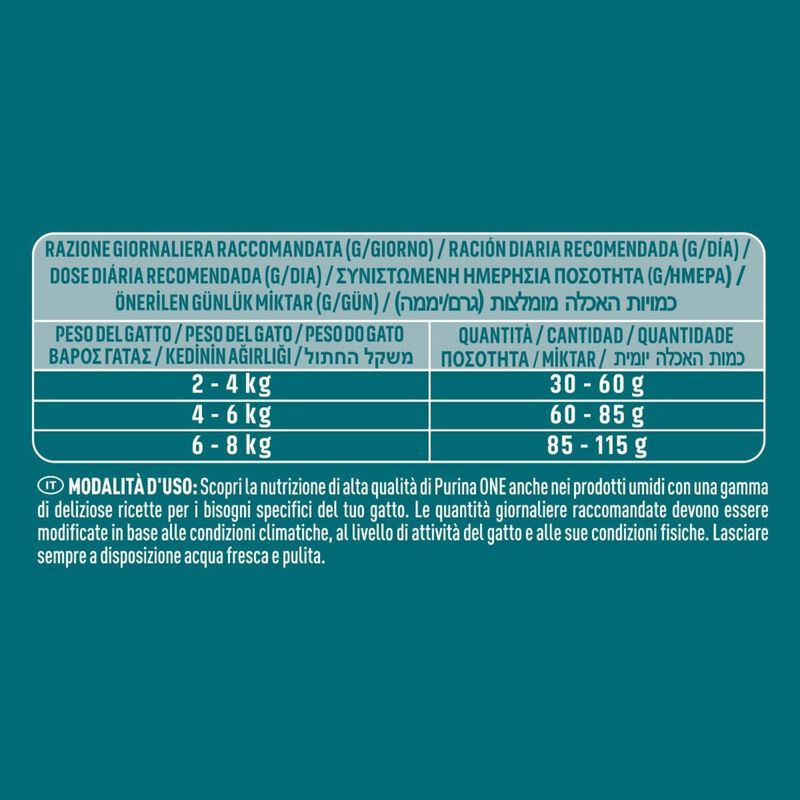 Purina One Bifensis Cat Adult Pollo e Cereali Integrali 800 gr