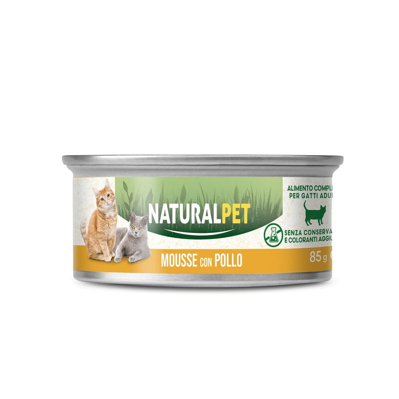 Naturalpet Cat Adult Mousse con Pollo 85 gr