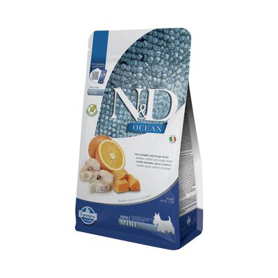 N&D Farmina Ocean Dog Adult Mini Merluzzo, Zucca & Arancia 800 gr