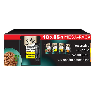 Sheba Cat Selezione Delicata in Salsa 40 pz x 85 gr 