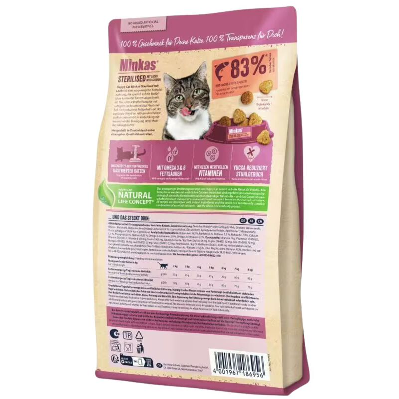 Happy Cat Minkas Sterilised Salmone 10 kg