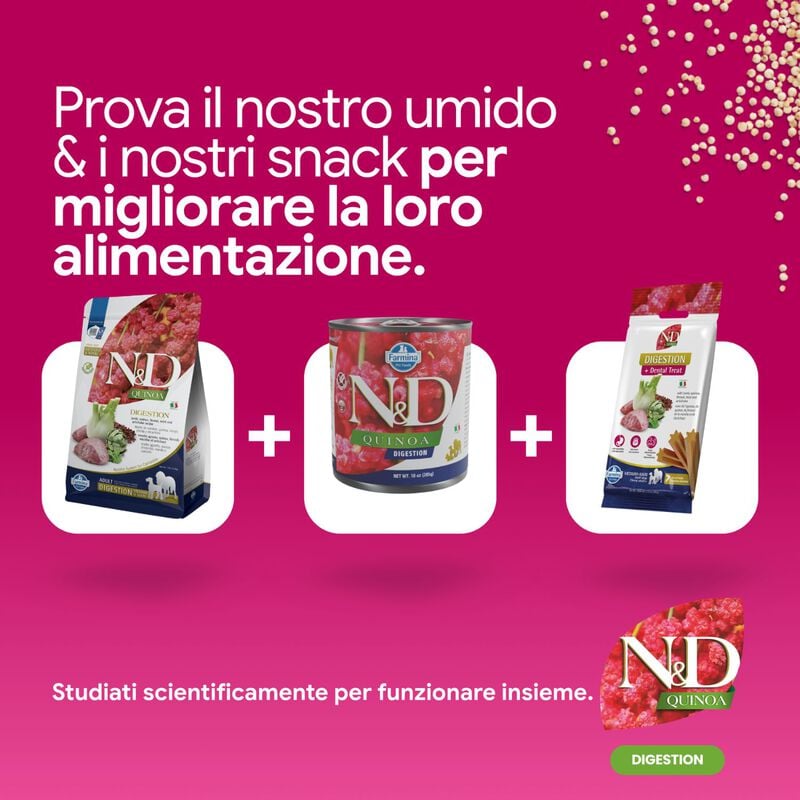 N&D Farmina Quinoa Dog Digestion Medium & Maxi Agnello 2,5 kg