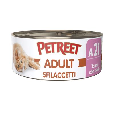 Petreet Cat Sfilaccetti Tonno con pollo 70 gr