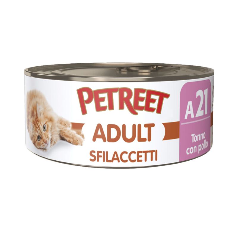 Petreet Cat Sfilaccetti Tonno con pollo 70 gr