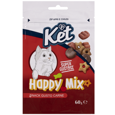 Ket Cat Adult Happy Mix Snack gusto Carne 60gr