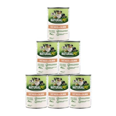 Naturalpet Dog Adult Pat&egrave; ricco in Salmone 400 gr