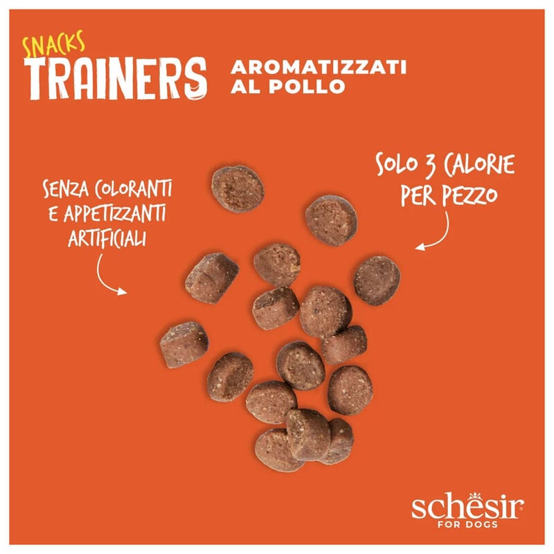 Schesir Dog Adult Snacks Trainers al Pollo 113gr