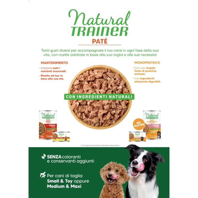Natural Trainer Dog Medium/Maxi al Pollo 400 gr