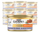 Gourmet Gold Cat Adult Dadini in Salsa con Vitello e Verdure 85 gr