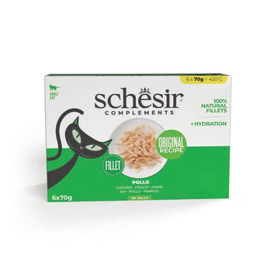 Schesir Cat Pollo Jelly 6x70 gr