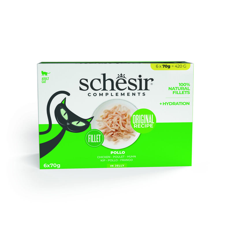Schesir Cat Pollo Jelly 6x70 gr