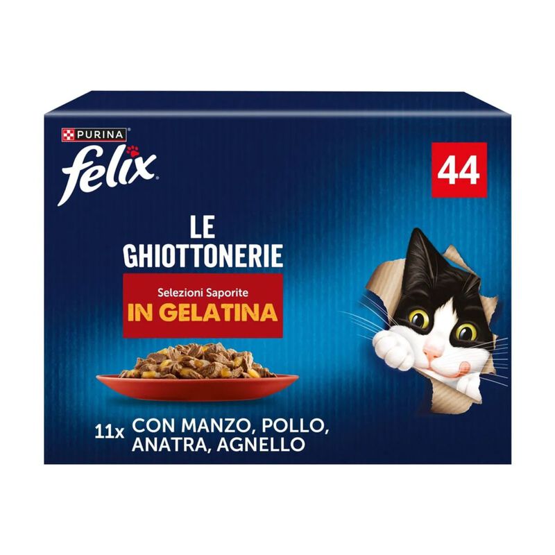 Felix Le Ghiottonerie Selezioni Saporite in gelatina 44 pz x 85 gr