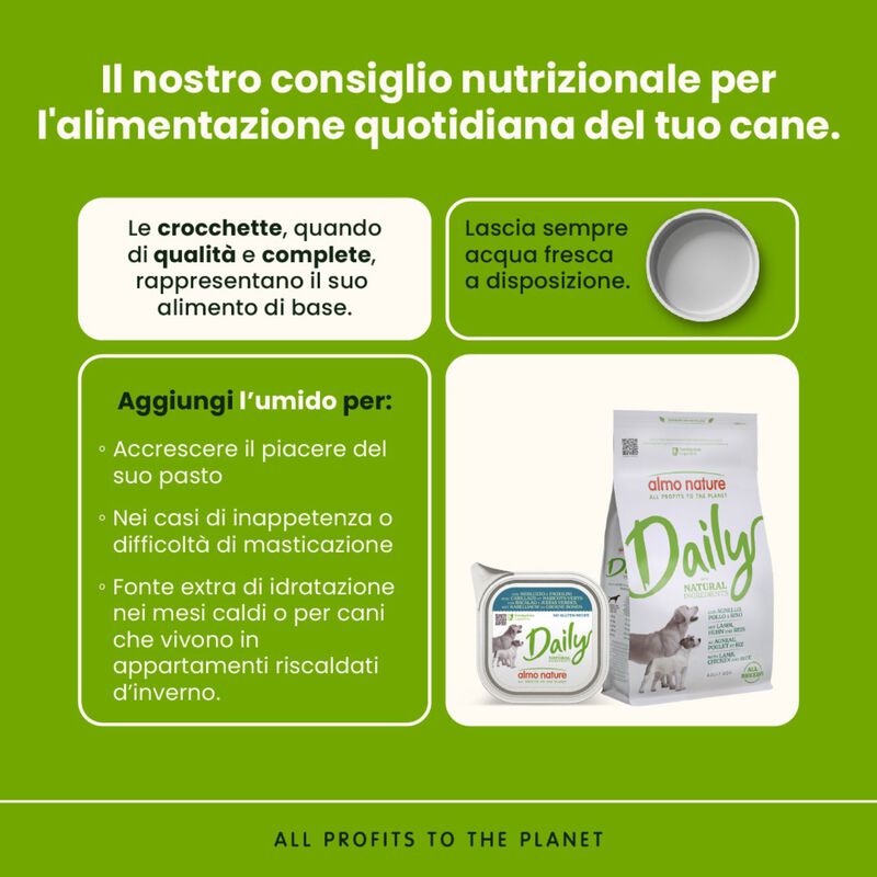 Almo Nature Daily Dog Adult Merluzzo e fagiolini 100g 
