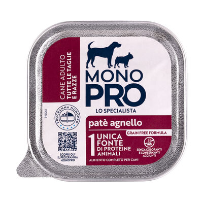 Monopro Dog Adult All Breeds Pat&egrave; Agnello 150 gr