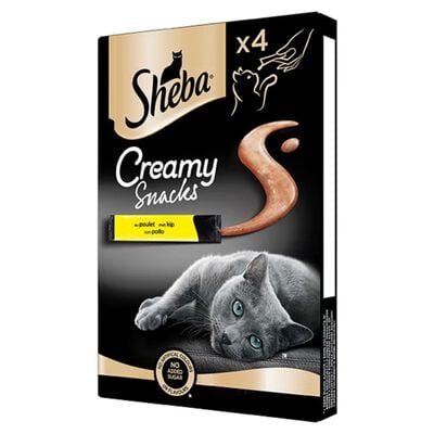 Sheba Creamy Cat Snack Pollo 4 x 12 gr