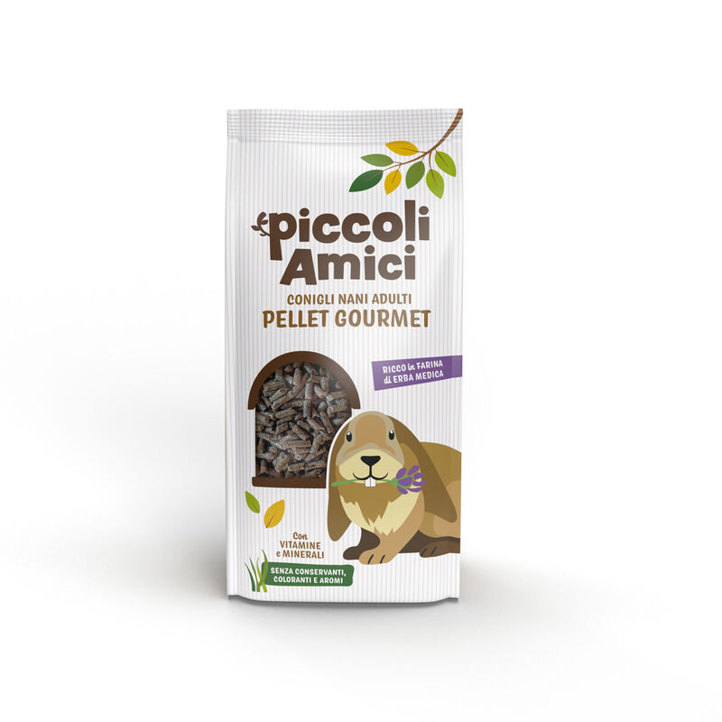 Piccoli Amici Conigli Nani Adulti Pellet Gourmet 800 g
