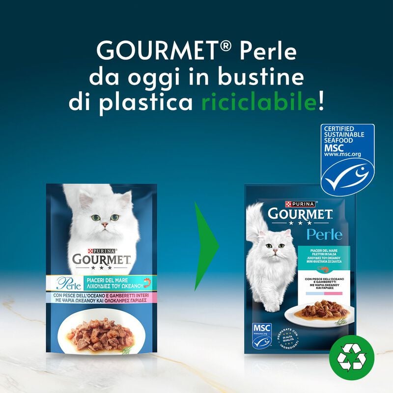 Gourmet Perle Cat Adult Filettini in Salsa con Tonno 85 gr