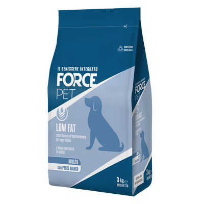 Forcepet Dog Adult Low Fat con pesce bianco 3kg