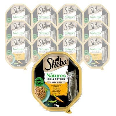 Sheba Cat Adult Nature's Collection Tacchino con Carote 85 gr